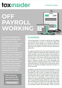 Off payroll working 3 minute guide download
