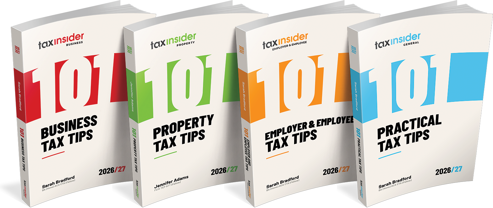 Tax Insider books four book covers
