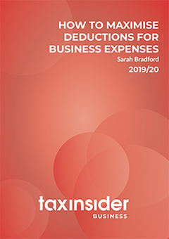 How to maximise deductions for business expenses red Tax Insider business cover