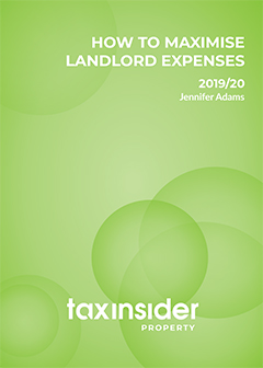How to maximise landlord expenses property tax report cover green
