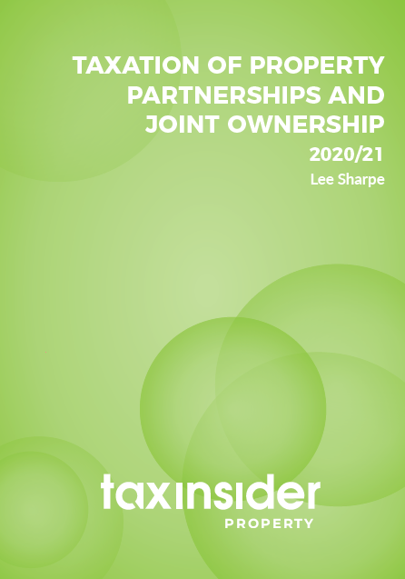 Taxation of property partnerships and joint ownership property tax report cover green